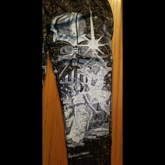 Black and Silver Bedazzled Star Wars Leggings - Picture 4 of 4